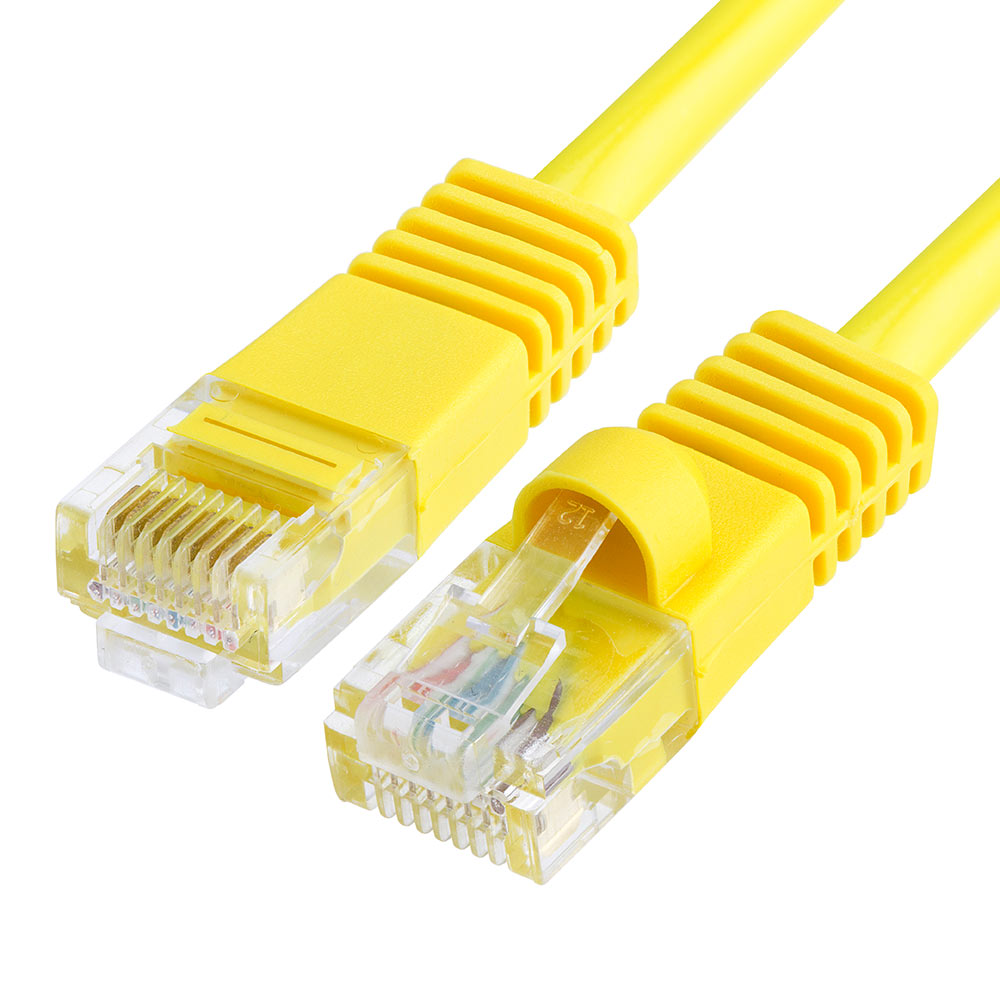 Cat5e Ethernet Network Patch Cable 350 MHz RJ45 – 1.5 Feet Yellow